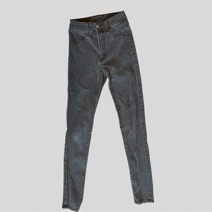 Carmar Denim Black Light Wash High Waisted Skinny Jeans